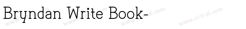 Bryndan Write Book字体转换